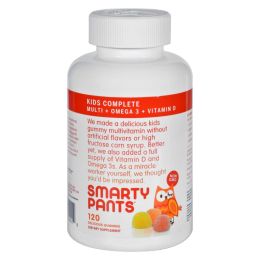 SmartyPants Children's All-in-One Multivitamin Plus Omega 3 Plus Vitamin D Gummies - 120 Ct (SKU: 1137421)
